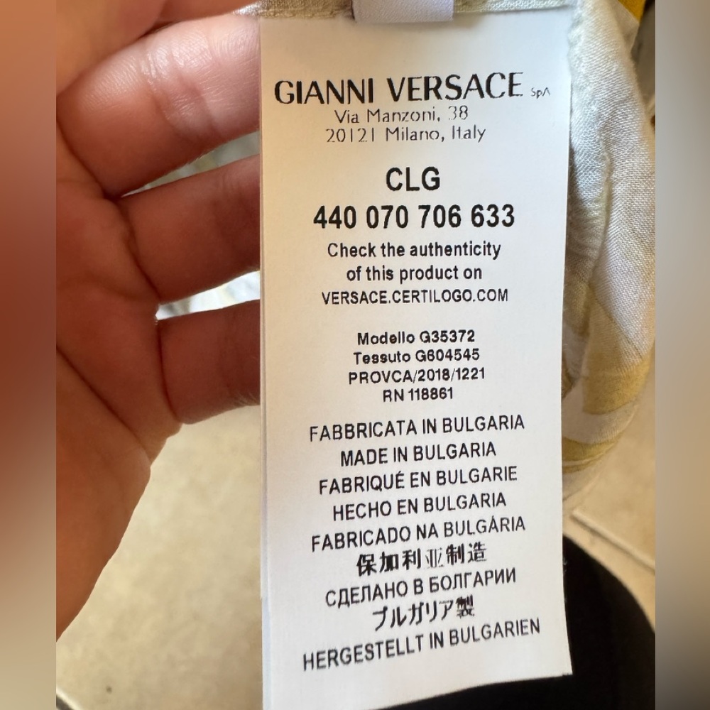 Versace Collection Marble Patterned Button-Up Shi… - image 8